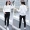 Quần bé gái quần jeans 2019 xuân hè mới quần trẻ em cộng với quần nhung bé gái dày - Quần jean