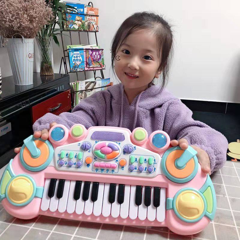 Children's electronic keyboard toy multi-functional infant beginner music piano little girl 1-3 years old baby girl gift
