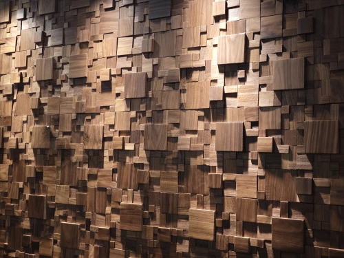 Маленький деревянный блок из черного ореха, трехмерная мозаика из цельного дерева, фон для гостиной, украшение на стену, вход, бревенчатая обшивка