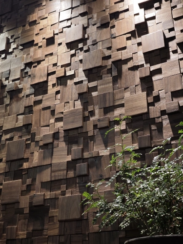 Маленький деревянный блок из черного ореха, трехмерная мозаика из цельного дерева, фон для гостиной, украшение на стену, вход, бревенчатая обшивка