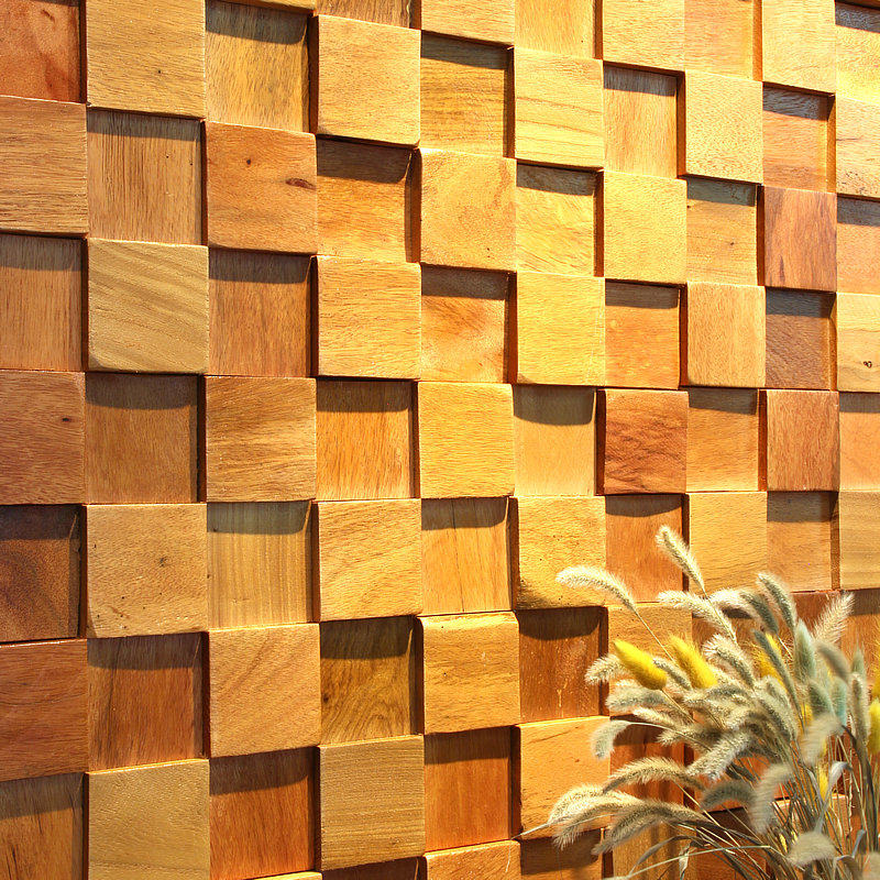 Solid wood TV Background wall boat Trojan Mosaic New Chinese classical industrial style decoration material log wall board