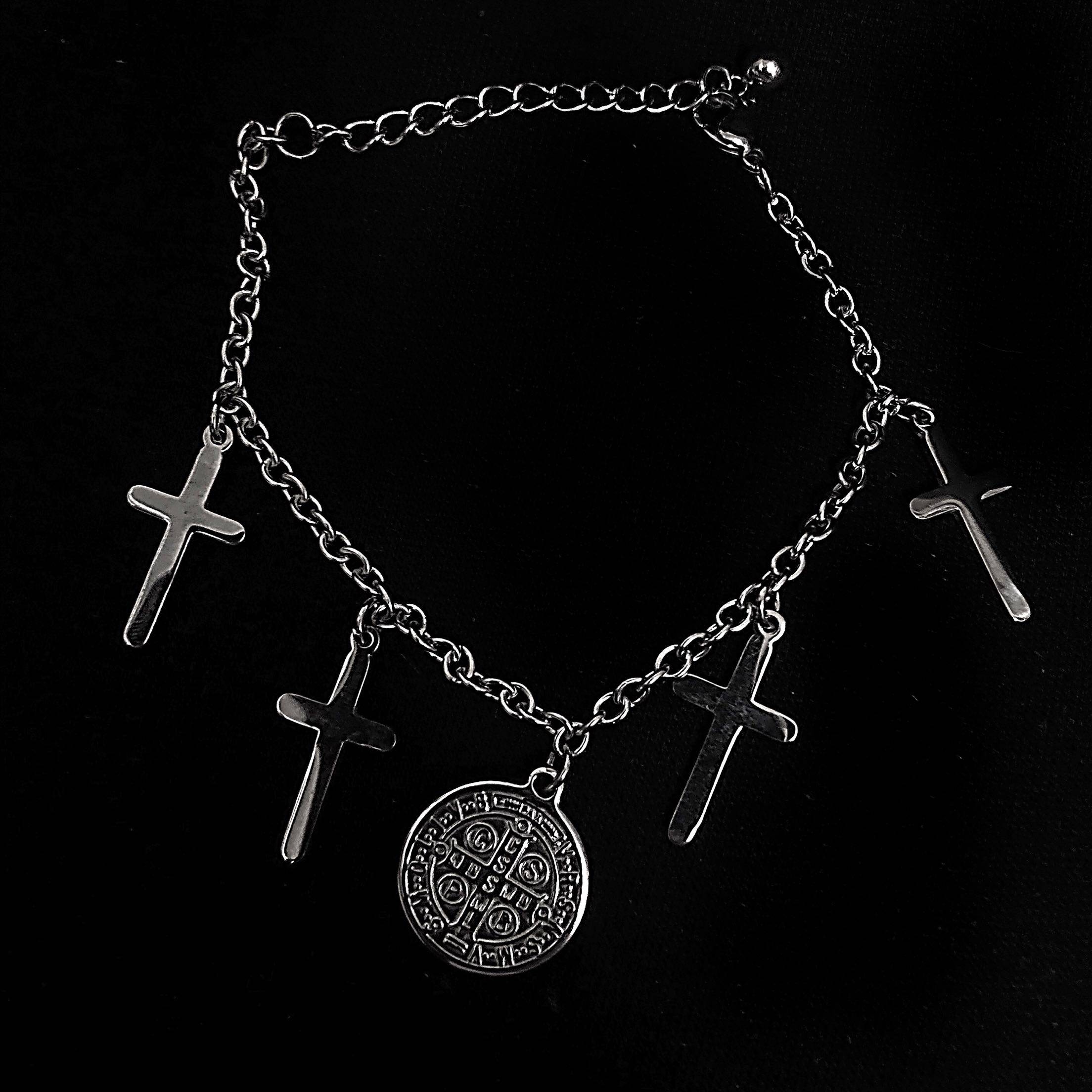 European and American steel balls-dark black cross hand for titanium steel hand refining