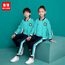 Kindergarten garden clothes spring and autumn clothes new primary and secondary school uniforms set Autumn childrens class clothes sportswear three sets