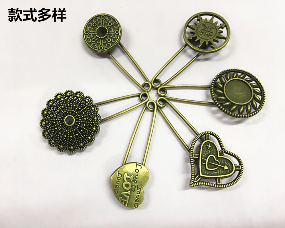Retro style Göger Do N't Needle Ancient Bronze Color Pin Ornament Accessories don't look diverse