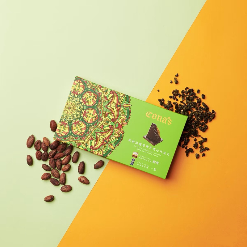 Taiwan Snacks Nantou Cona's Nina Chocolate Red Jade Oolong Pineapple Thin Slice Sandwich Chocolate Gift Box