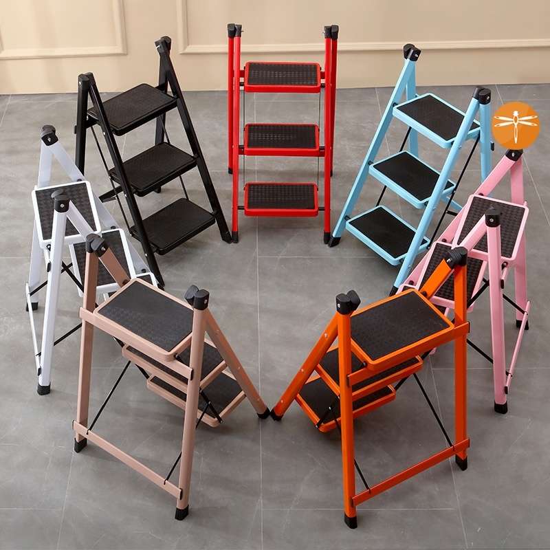 Wardrobe outdoor shrink outdoor ladder fixed home simple folding triangle step light portable indoor ladder family