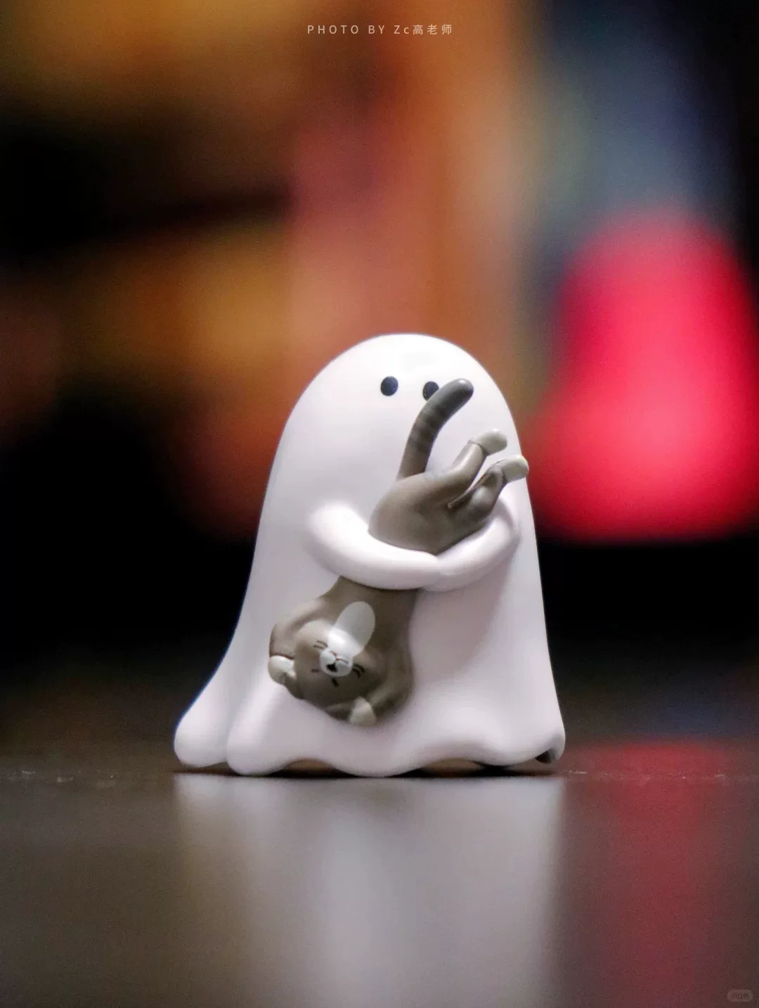 Настоящие 52TOYS маленький призрак показывает твою кошку слеп-бокс модель мини светящийся декоративный шарм подарок для женщин
