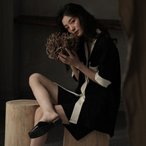 Socialite series~High-end single products S F Elizaba summer pajamas womens short-sleeved thin temperament home clothes