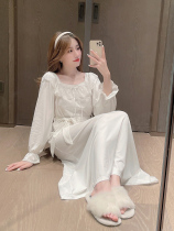 Palace lace cashew to be slim ~ at home also to meme da Sf Elizaba pure cotton pyjamas female princess Wind J