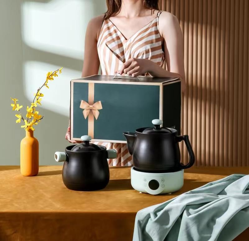 Fully automatic intelligent appointment decoction pot Chinese medicine pot household ceramic two-piece multi-function health electric casserole electric stew cooker