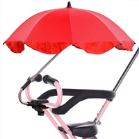 Красный зонтик с держателем для зонта