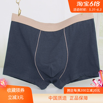 Mens Gats Enlarged Pure Cotton Briefs Male Loose Fats Shorts Full Cotton Big Code Fat Sub Flat Corner Pants Four Corner Pants Head