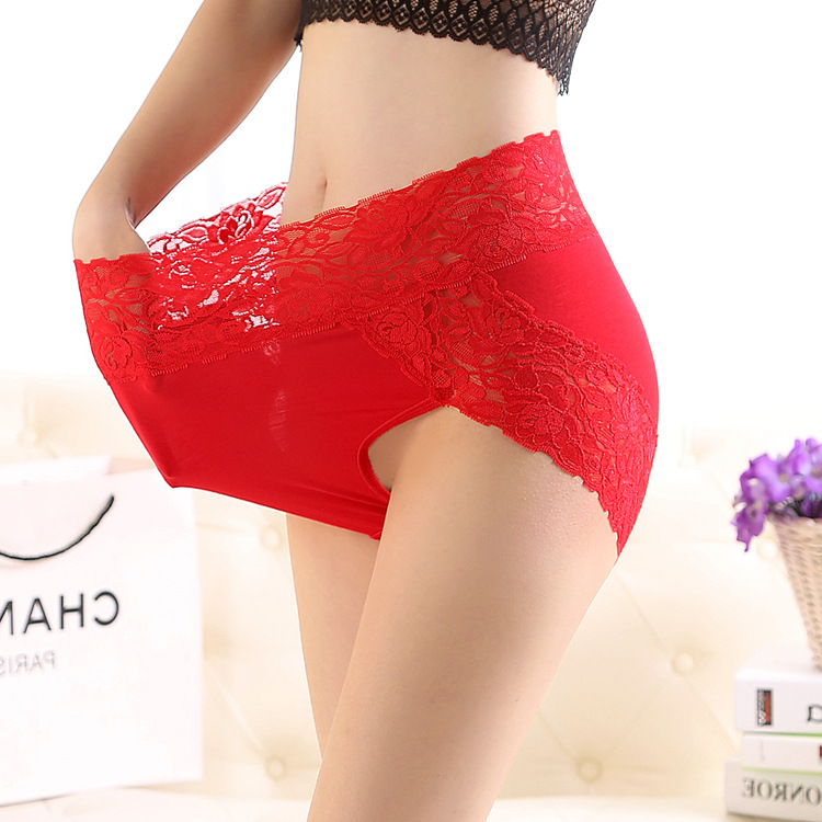 Modal ren cotton nguyên chất gợi cảm đồ lót nữ eo cao thêm quần lót nữ lớn mm240 kg các loại quần lót nữ