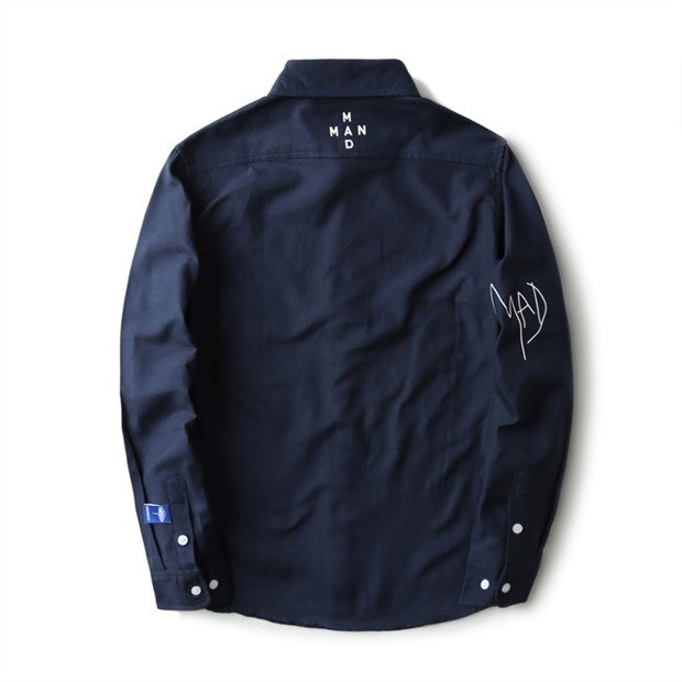 Джинсовая рубашка madness classic fashion nice shirt余文乐潮牌男士衬衫mdns衬衣 Other