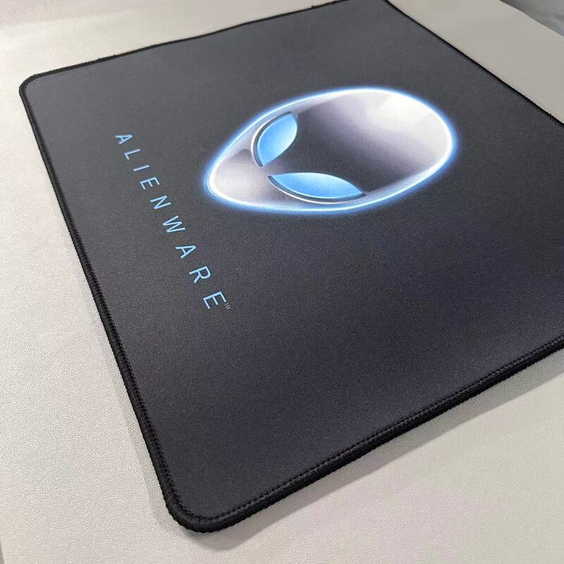 Alien Logo Mouse Pad for Men, Gaming Keyboard 4045, Internet Cafe Triangle Hakimi Desk Mat, Non-Slip for Internet Cafes