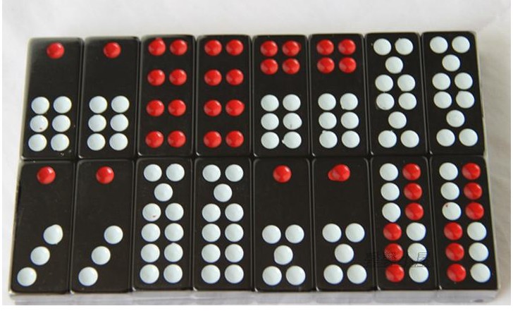 Xác thực cao cấp tất cả mọi người melamine đen rắn Pai Gow kích thước lớn domino mạt chược - Các lớp học Mạt chược / Cờ vua / giáo dục chip coin