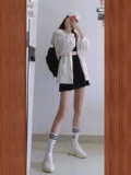 Adidas, трендовые высокие сапоги подходит для мужчин и женщин, носки, с вышивкой