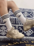 Adidas, трендовые высокие сапоги подходит для мужчин и женщин, носки, с вышивкой