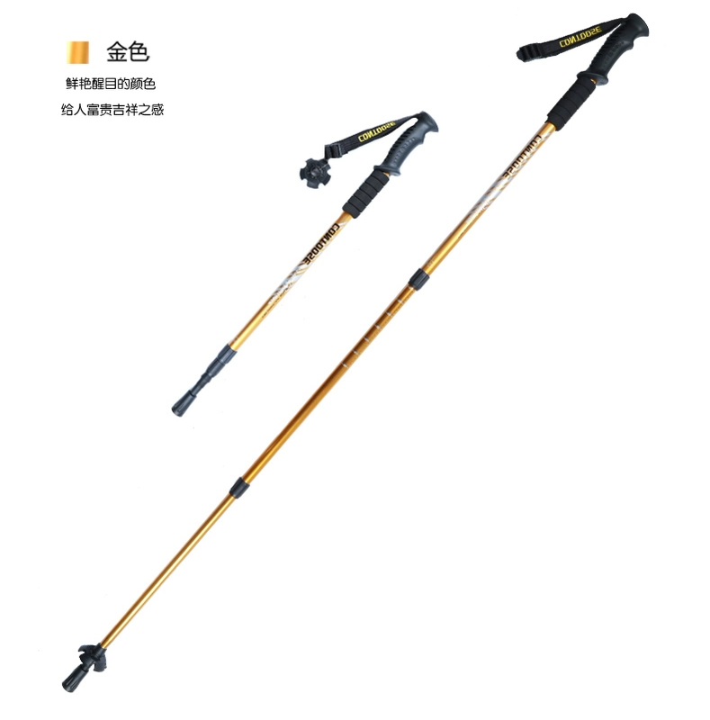 Hải Nam Sanya Cho thuê thiết bị ngoài trời Jungle Adventure telescopic Folding Cane Leo núi Leo núi Cho thuê gậy leo núi chính hãng