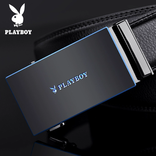 Playboy, мужской автоматический ремень, трендовая высококлассная кожаная подарочная коробка для отдыха, штаны, из натуральной кожи