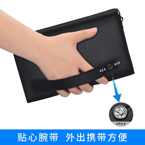 Playboy, кожаная сумка с петлей на руку, вместительная и большая маленькая сумка клатч с молнией, воловья кожа, из натуральной кожи