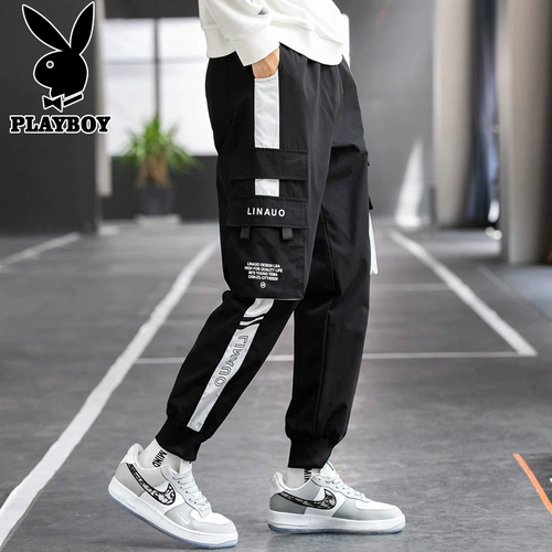 Playboy, весенние штаны, трендовые модные повседневные брюки, в корейском стиле