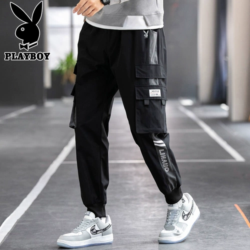Playboy, весенние штаны, трендовые модные повседневные брюки, в корейском стиле