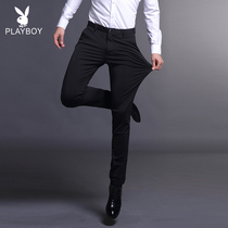 Playboy trousers men slim summer thin straight hanging business formal suit Casual suit long pants