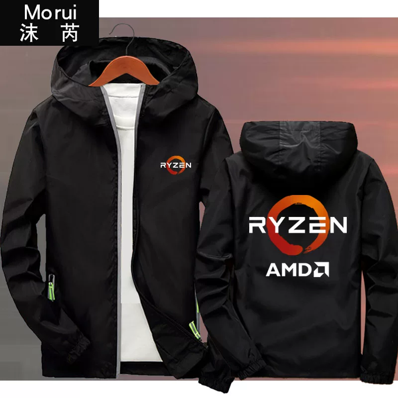 Laptop, jacket with hood for men and women, hoodie for leisure, AMD ryzen processor