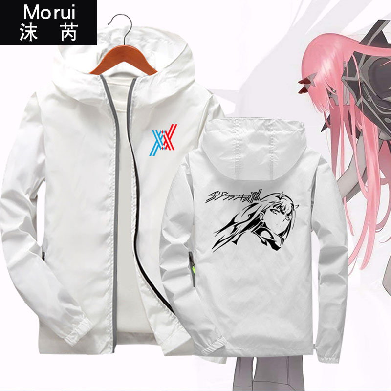 darling in thefranchx perimeter national team 02 Cartoon Clothing with cap jacket male and female thin jacket