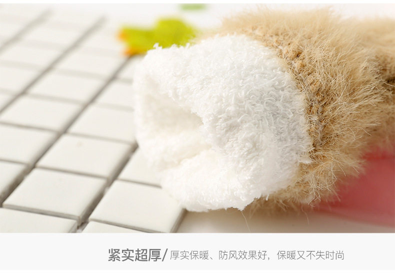 Детские перчатки, удерживающий тепло утепленный демисезонный детский милый комплект с бантиком 