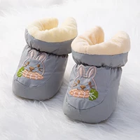 Серый кролик (хлопковые туфли на пуху).