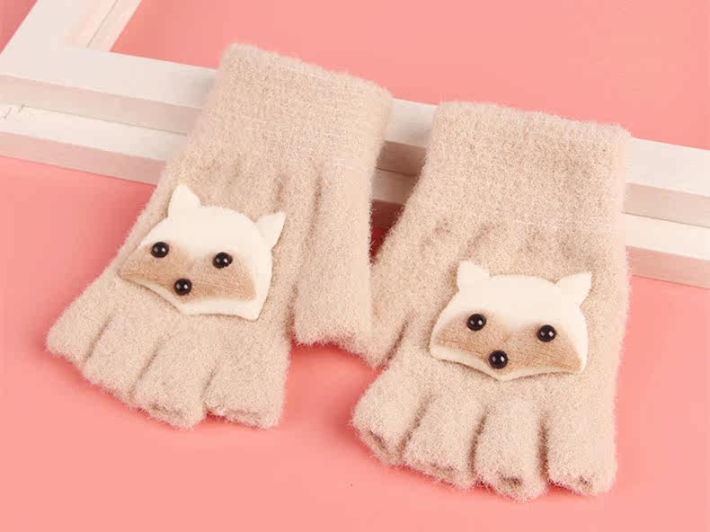 Демисезонные детские удерживающие тепло перчатки для мальчиков и девочек, без пальцев 