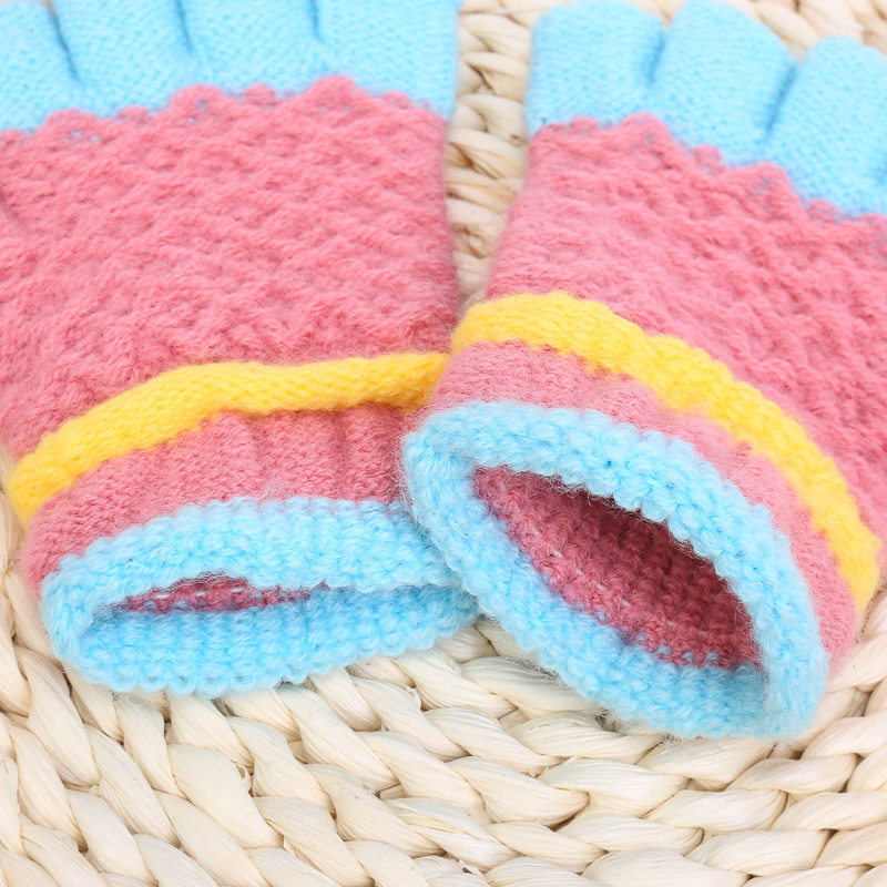 Демисезонные детские зимние удерживающие тепло перчатки для мальчиков и девочек, без пальцев 