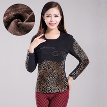 Winter new ladies plus velvet thickened thermal underwear single-piece jacket for middle-aged and elderly people can wear clearance