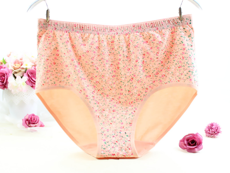 4 hộp quà tặng thêm đồ lót nữ cotton lớn trung niên hoa cao eo bị hỏng cộng với phân bón để tăng tóm tắt do lot