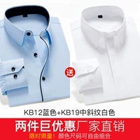 2 части 69] Черная полоса синяя+темная планка белая [длинные рукава]