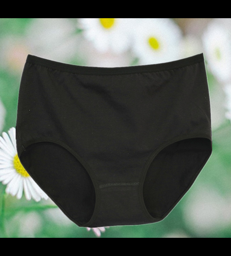 Đồ lót cotton cho phụ nữ trung niên béo cao eo thoáng khí đặc biệt cộng với phân bón XL cotton rắn màu đồ lót phụ nữ quan lot nu cap cao