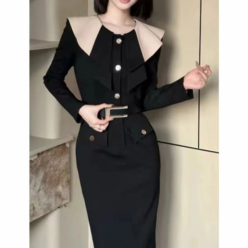 Elegant and Sophisticated Waist-Cinching Mid-Length Dress, 2026 Spring New Style, Versatile and Alluring Dress 2930