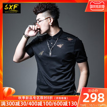 SXF St. HIV polo shirt mens 2020 Summer Tide brand port style mens lapel collar slim half sleeve mens short sleeves