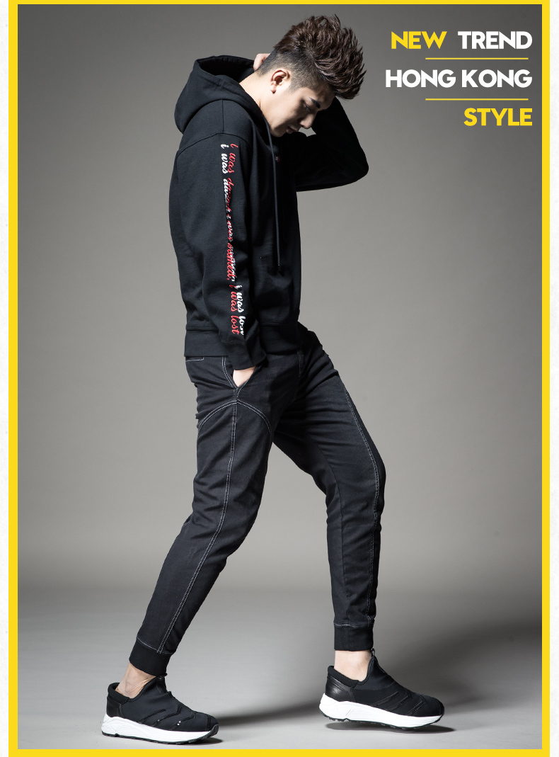 SXF St. Stephen của Jeans Nam Mùa Hè Feet Quần Dài Cá Tính Rửa Cổ Điển Dầm Triều Nam Chín Quần quần jogger nam