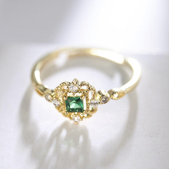 Bague Femme      en Alliage argent plaque plaque or - Ref 3087671 Image 9