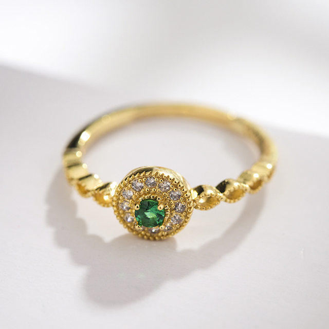 Bague Femme      en Alliage argent plaque plaque or - Ref 3087671 Image 7