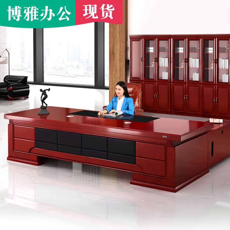 Office Furniture Great Bandai Boss Table And Chairs Brief Modern President Desk Manager Desk Chair Combined Baking Varnish