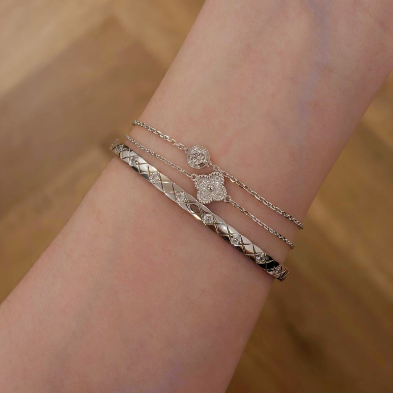Stackable Bracelets for Pairing, Ufo-Shaped 925 Silver Jewelry Bracelets, High-End, Fashionable, Suitable for Commuting, Non-Fading Stackable Bracelets for Pairing, Ufo-Shaped 925 Silver Jewelry Bracelets, High-End, Fashionable, Suitable for Commuting, Non-Fading