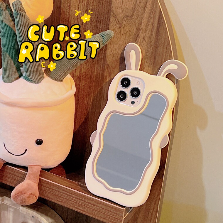 Bunny Ears Mirrored For Girls Cartoon iPhone Case