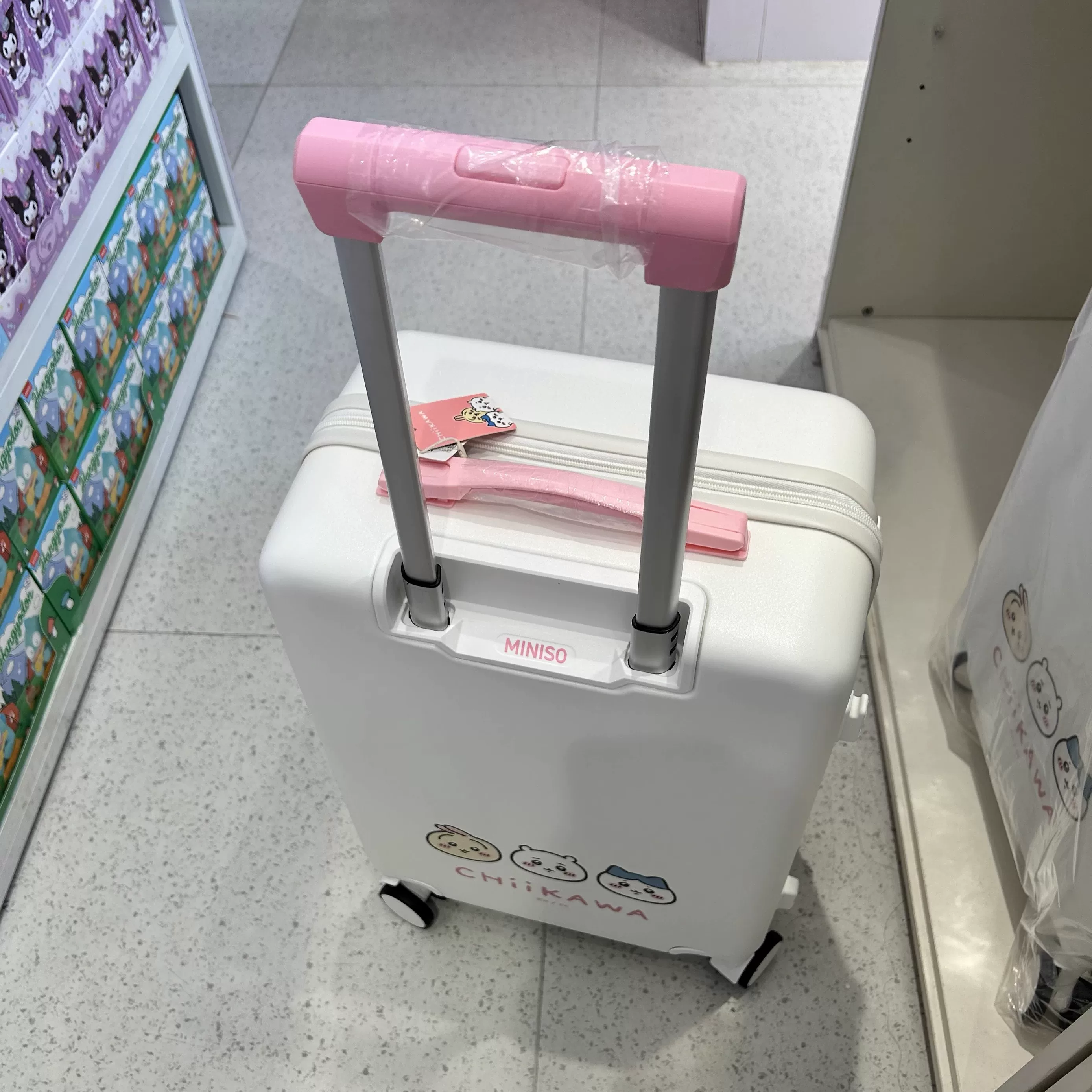 Чемодан-тролли (Miniso) серия Chiikawa, компактный дорожный бокс 20×11×20 см, 0,32 кг