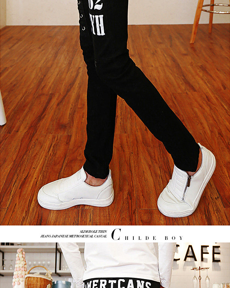 Jeans pour adolescent pieds Slim pour automne - Ref 1461518 Image 9