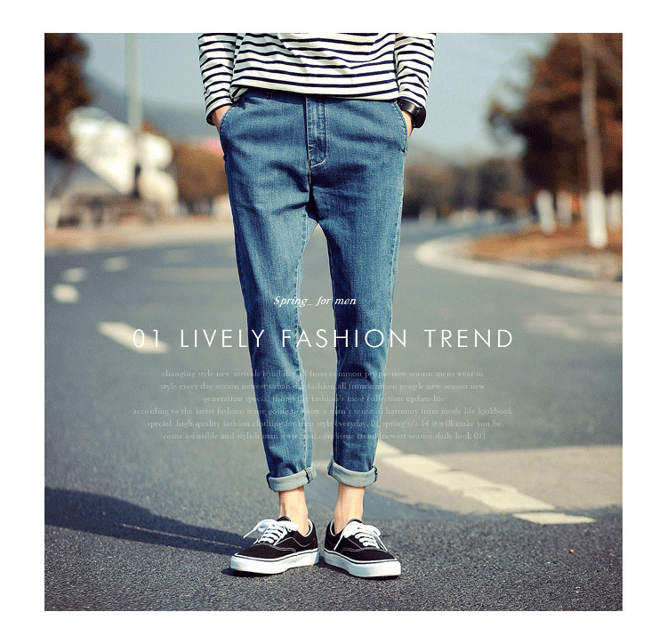 Jeans pour adolescent droite en vrac pour printemps - Ref 1468742 Image 7