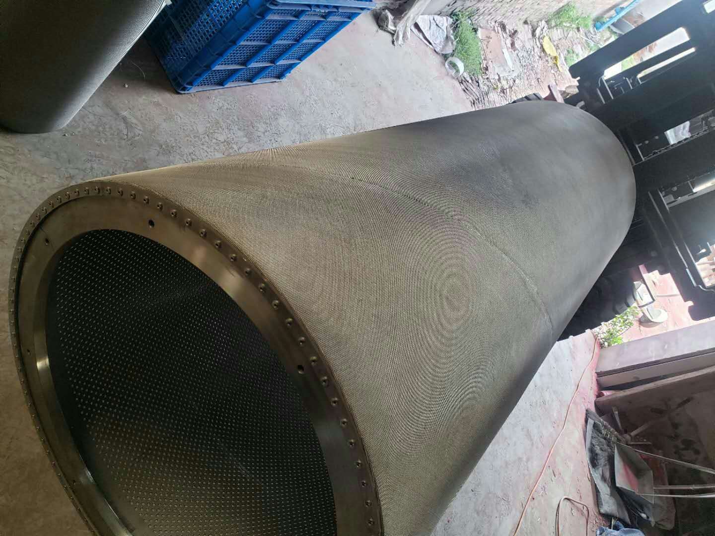 Meltblown cloth machine drum punching plate filter barrel filter mesh curtain mask cloth power roller barrel stainless steel screen mesh